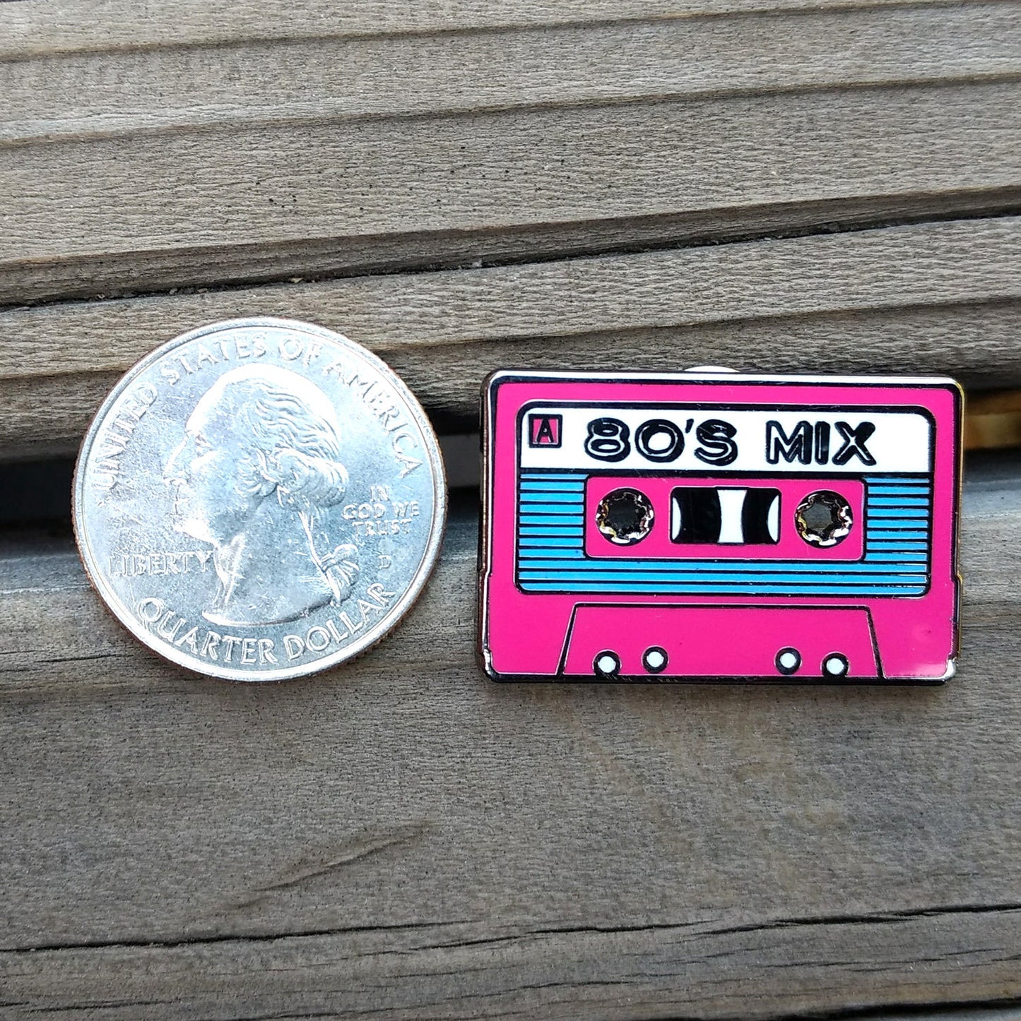 80's Mix Cassette Tape Enamel Pin