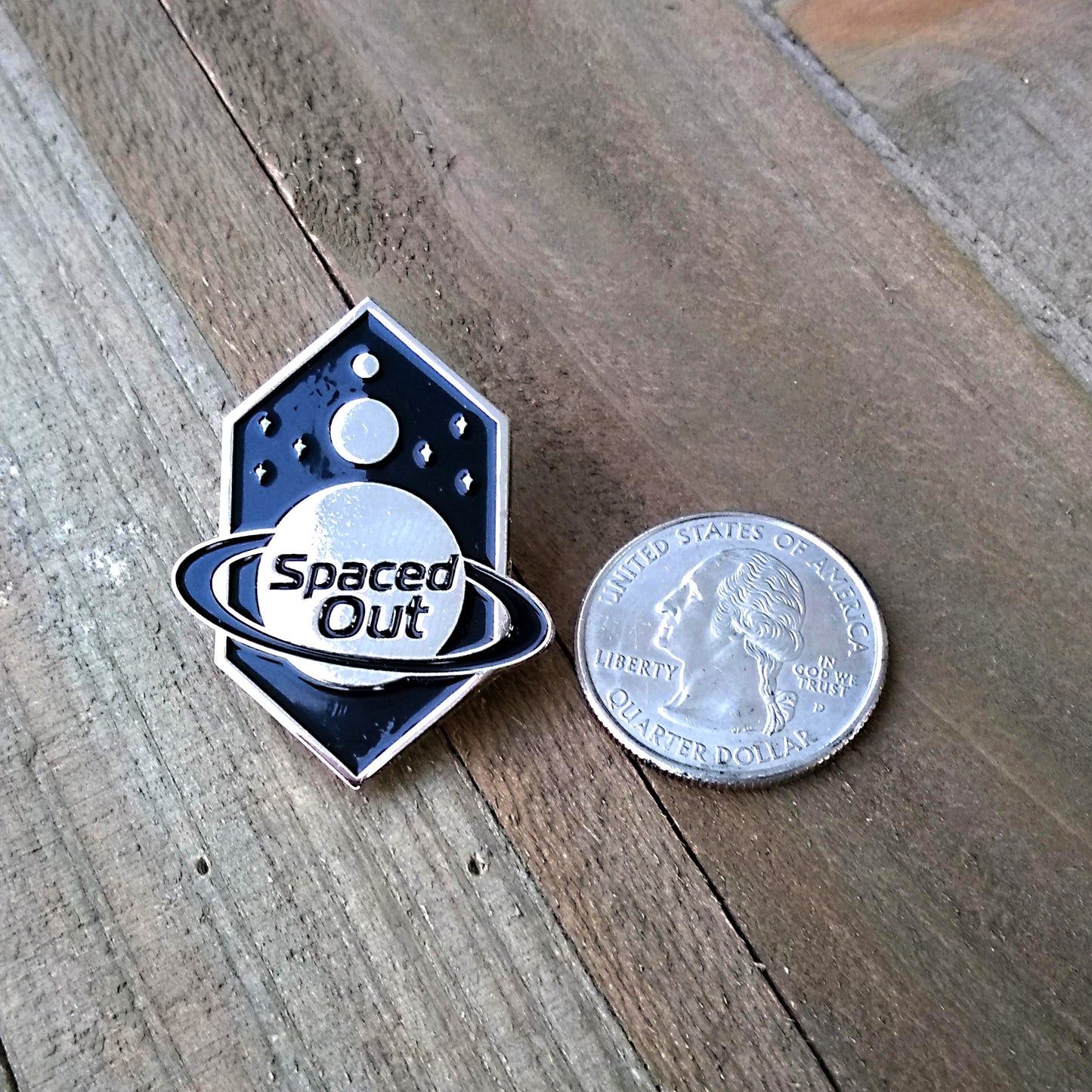 Spaced Out Enamel pin