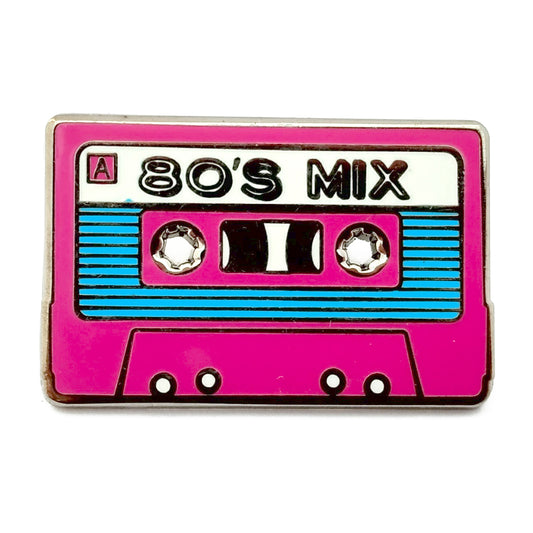 80's Mix Cassette Tape Enamel Pin