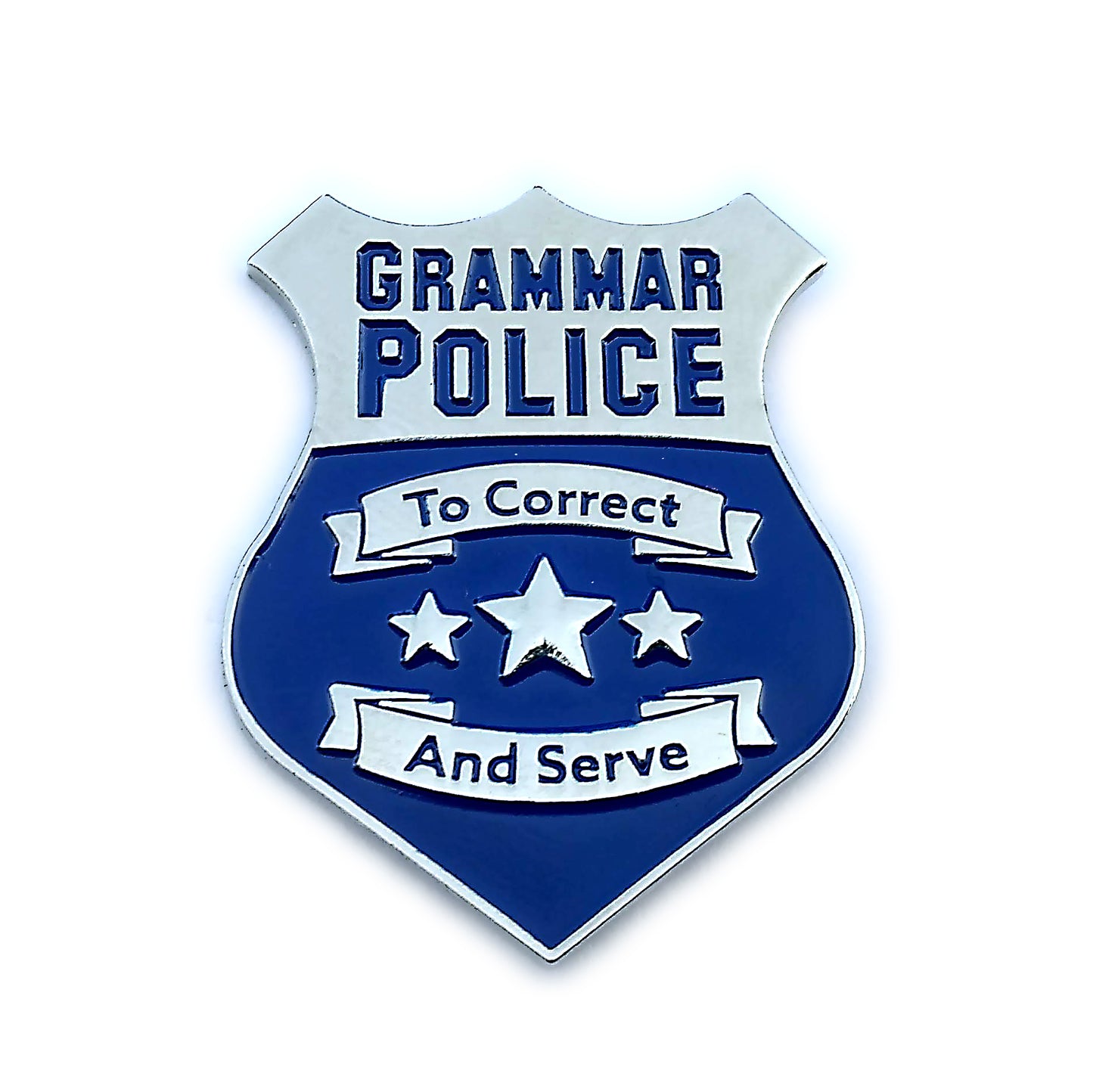 Grammar Police Enamel Pin