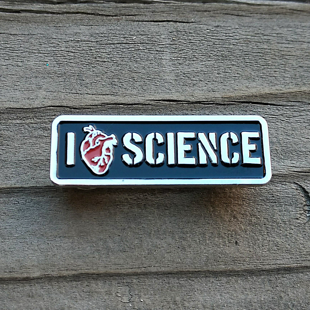 I Love Science Enamel Pin