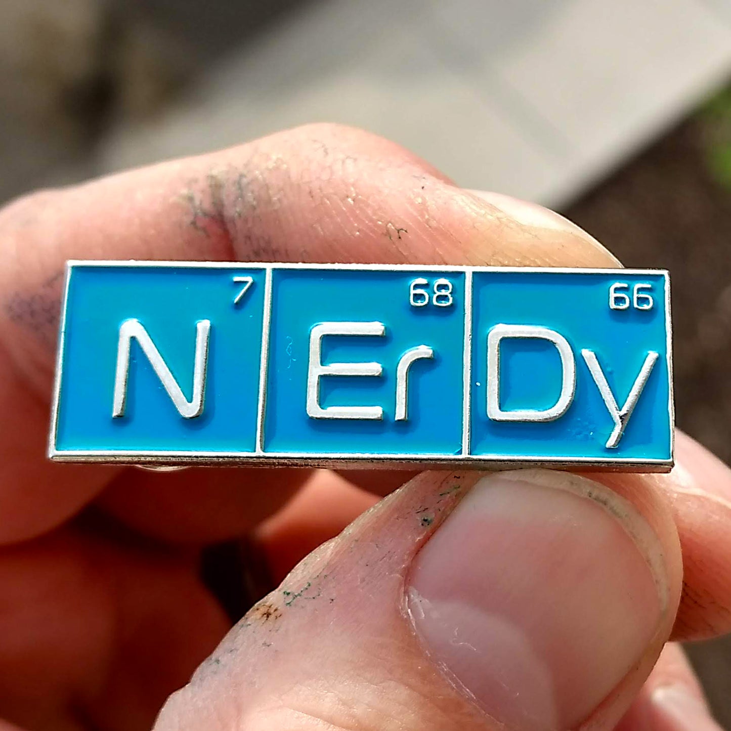 Nerdy Periodic Elements Enamel pin